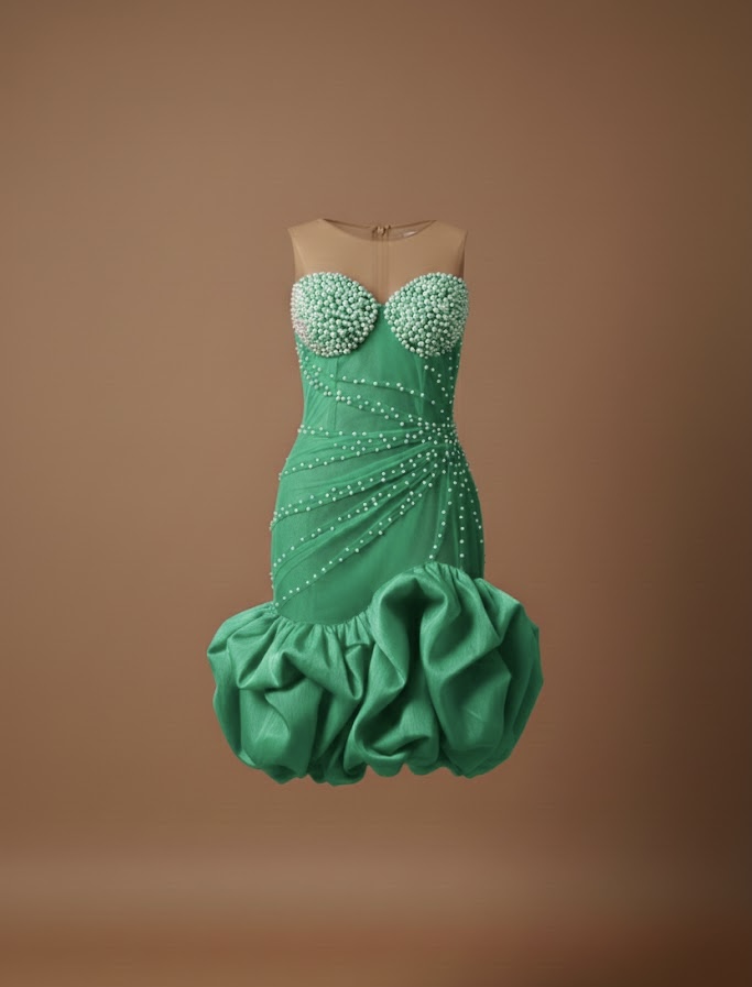 LW20: Crystal Ruffle Dress
